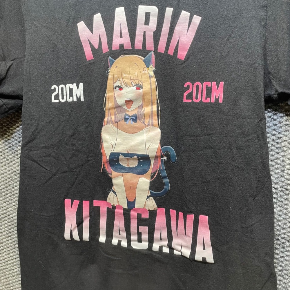 Marin Kitagawa My Dress-Up Darling Anime Graphic T-Shirt Black Small